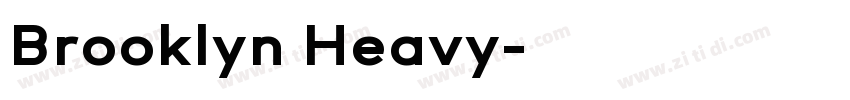 Brooklyn Heavy字体转换